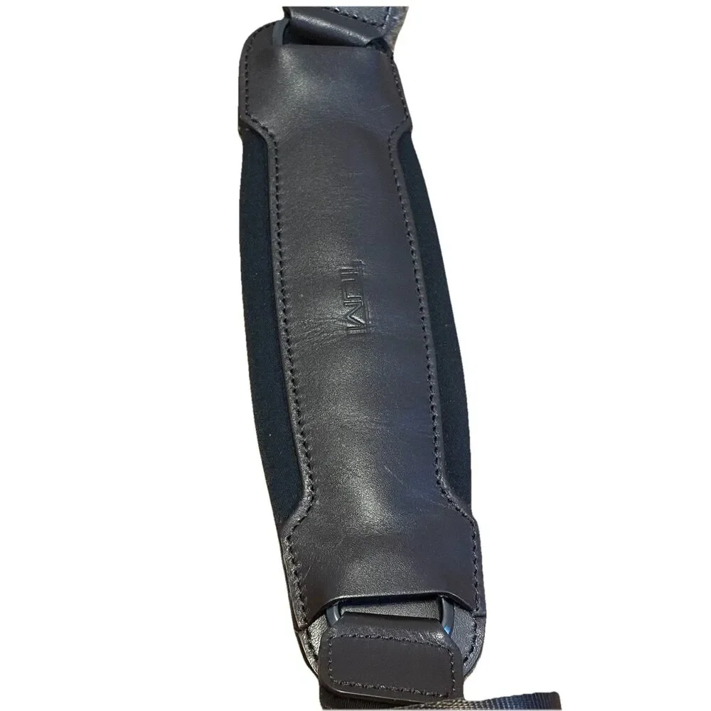TUMI Alpha 3 Slim Deluxe Portfolio - Gray/ Blue Accents Embroidered* Doctor Bag